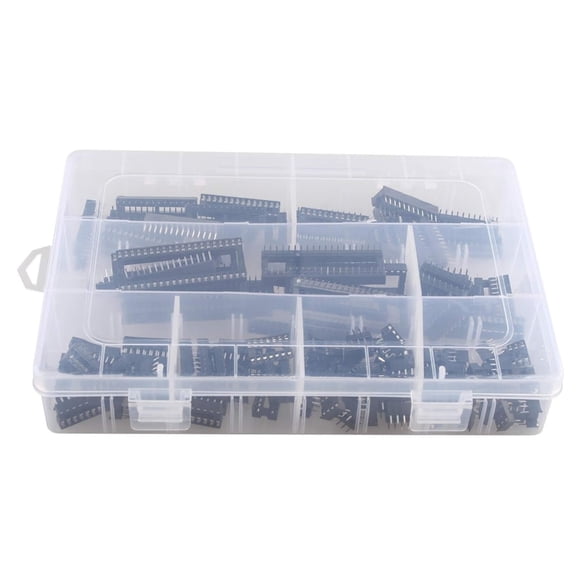 Versatile DIP IC Socket Double Row Square Solder Socket with Various Pin Counts for Circuit Design and Development