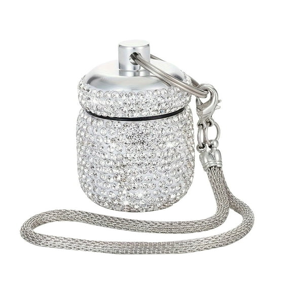 Versatile Daily Pilling Organizers 7 Compartments Aluminum Alloy Case for and Medications Water Resistant