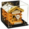 thumbnail image 1 of Versatile Deluxe Acrylic Display Case - Medium Square Box with Mirror, Wall Mount and Gold Risers 10" x 10" x 10" (A028-GR), 1 of 1