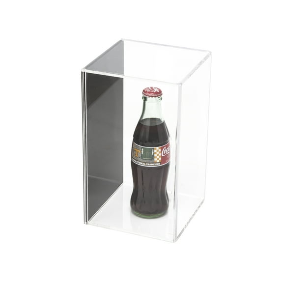 Versatile Deluxe Acrylic Display Case with Wall Mount and Black Back 5.5" x 5.5" x 9.5" (A016-BB)