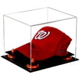 thumbnail image 1 of Versatile Deluxe Clear Acrylic Display Case - Small Rectangle Box Orange Risers 8.75" x 7.75" x 7" (A006-OR), 1 of 7
