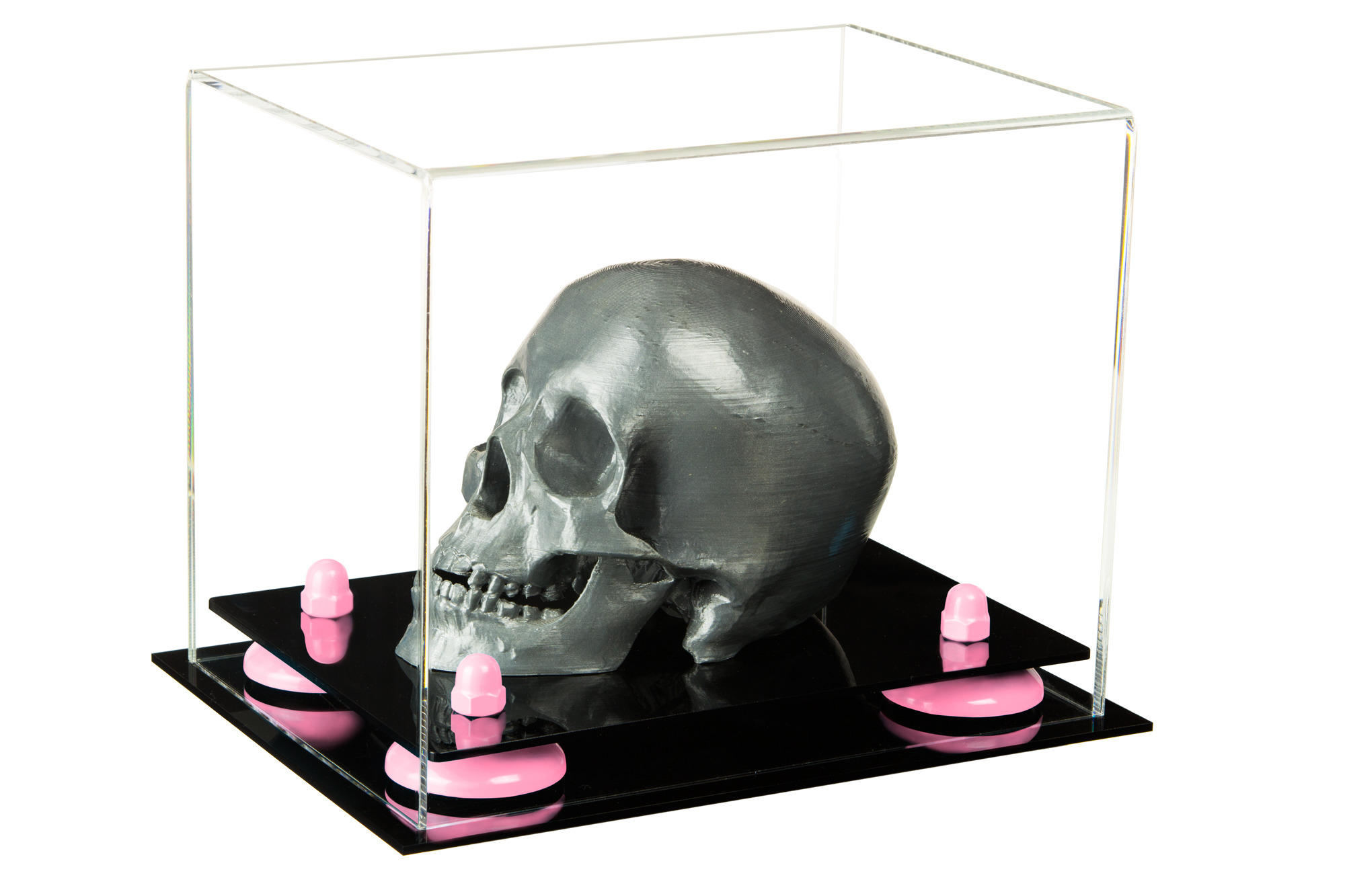 Versatile Deluxe Clear Acrylic Display Case - Small Rectangle Box with ...