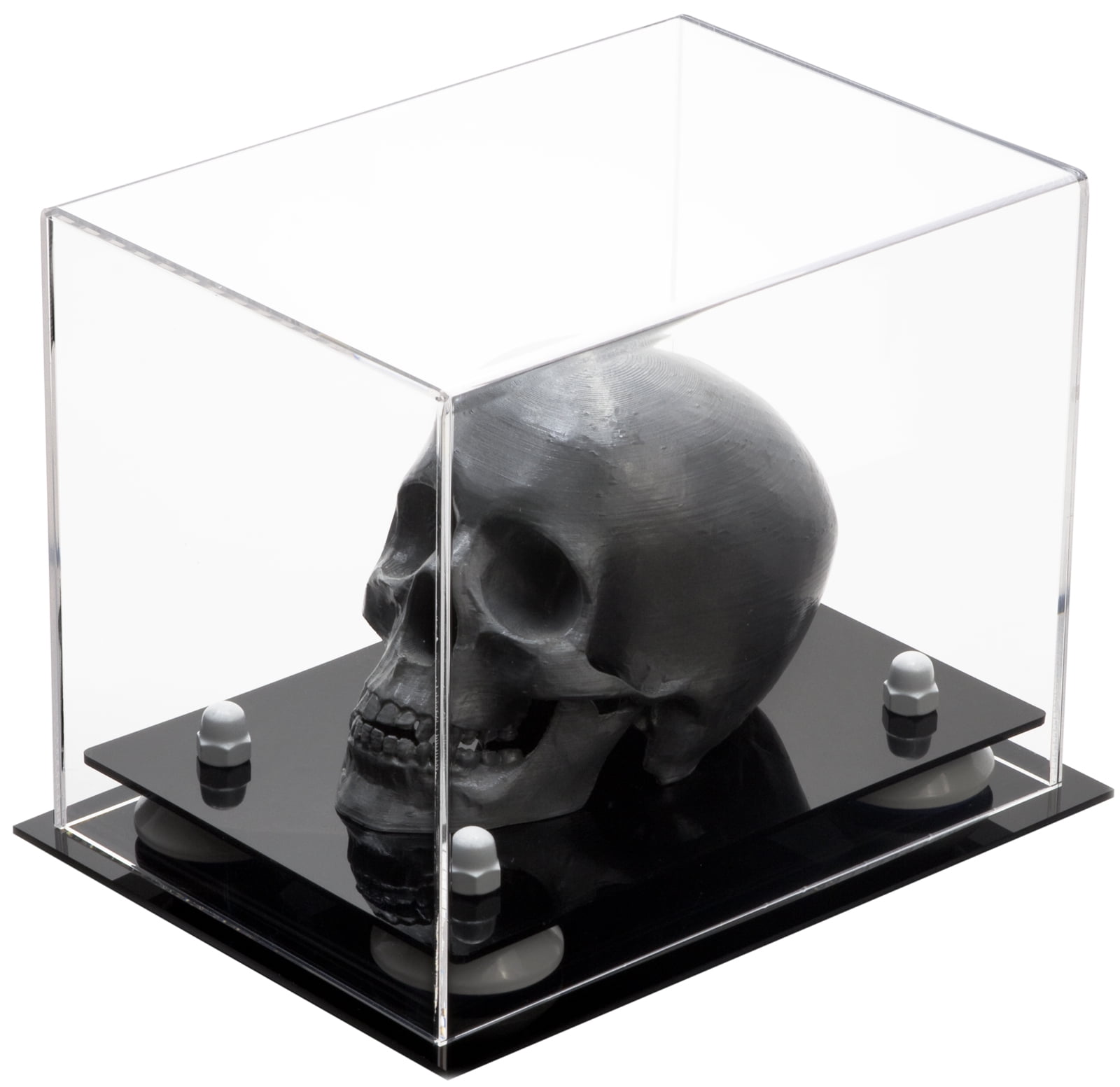 Versatile Deluxe Clear Acrylic Display Case - Small Rectangle Box with ...