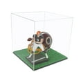 thumbnail image 1 of Versatile Deluxe Clear Acrylic Display Case - Small Square Box with Turf Bottom 9.75" x 9.75" x 9.75" (A007-TBC), 1 of 7