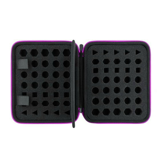 Versatile Dices Storage Box with Detachable Slotted Tray and Carrying Handle for Games Night and Travel Convenience