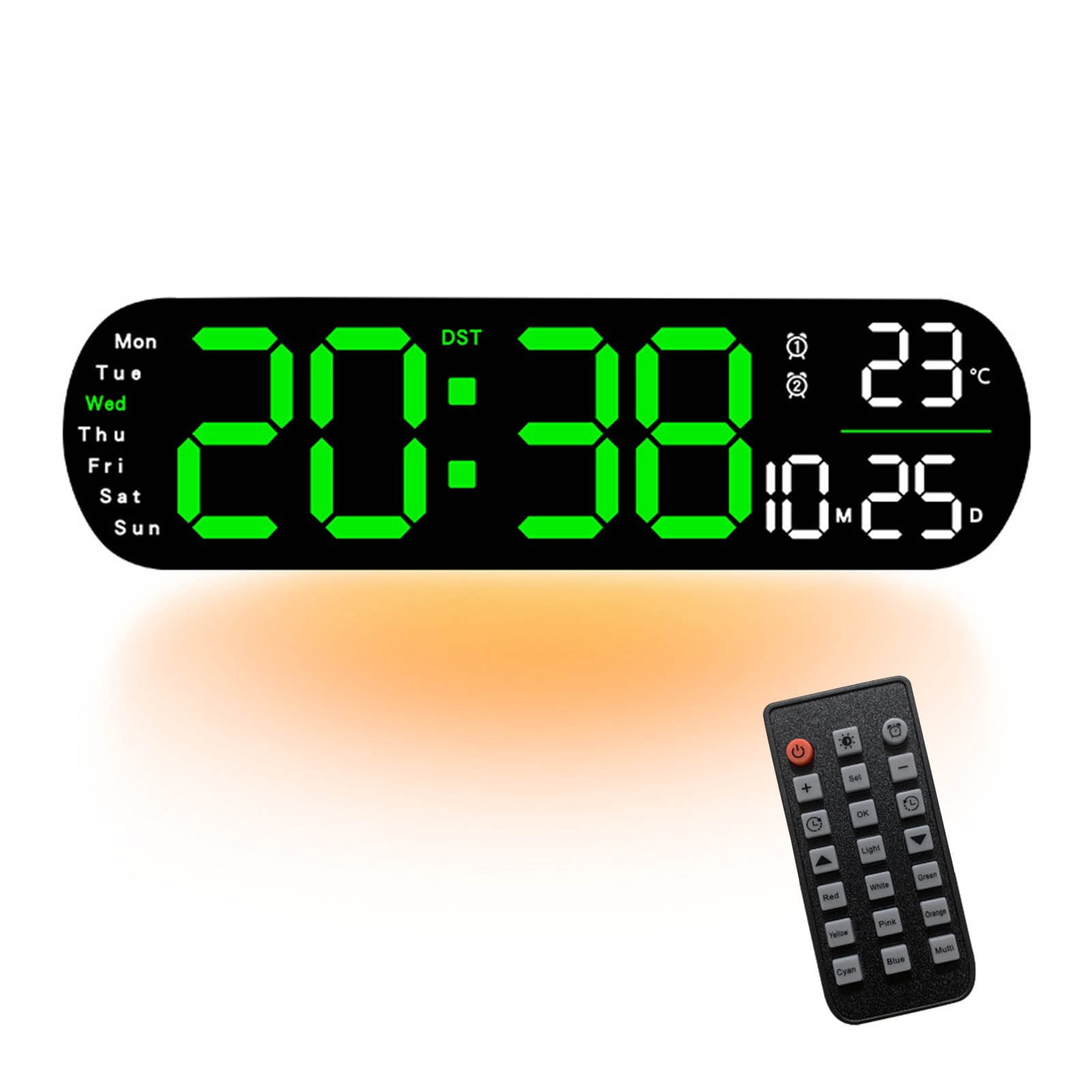 Versatile digital alarm clock with timer and remote contro walmart