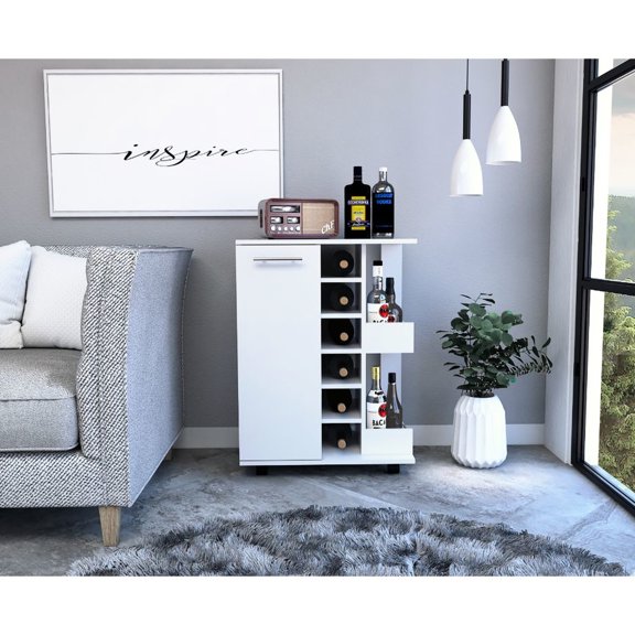 Versatile Display and Storage - Showcase Bar Essentials on Two Shelves