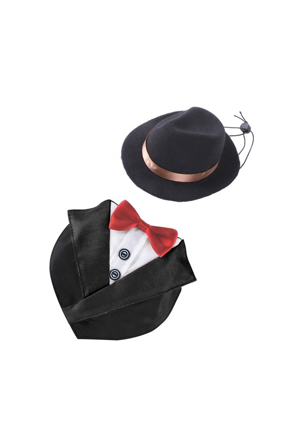Versatile Dog Bow Tie Collar Set for Fashionable Casual Event Soft Strong Fabric Easy On/Off Hook Fasteners