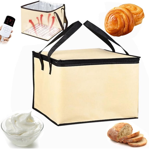 Versatile Dough Proofer with Heater Bread Proofing Box Sourdough Proofing Box Dough Proofing Box Bread Sourdoughs Warmer Adjustable Bread Making Proofing Box with Warming Mat