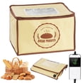 thumbnail image 1 of Dough Proofer Warming Box Versatile Adjustable Temperature Timer Control Bread Dough Proofing Box Collapsible Design Sourdough Proofing Box Dough Proofer for Making Bread, 1 of 9