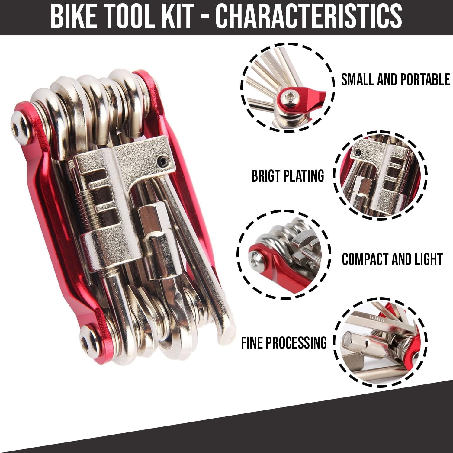 Versatile and Durable Blue Mountain Bike MultiTool Kit Comprehensive