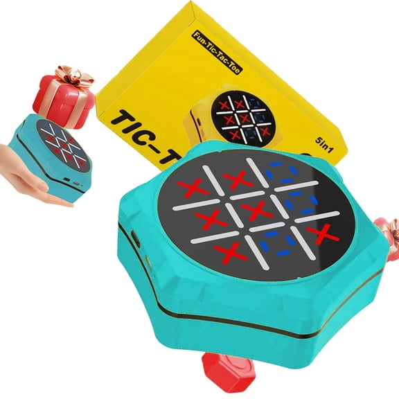 Versatile Educational Game Set Combining Tic Toe Checkers And Other Games For All Age Groups