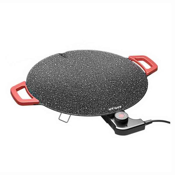 Versatile Electric Griddle: Non-stick, Adjustable Temp. Cook Pancakes, Pizza, BBQ. Fast Heat, Easy Clean. Great for Breakfast, Dinner, Parties. Compact & Portable.
