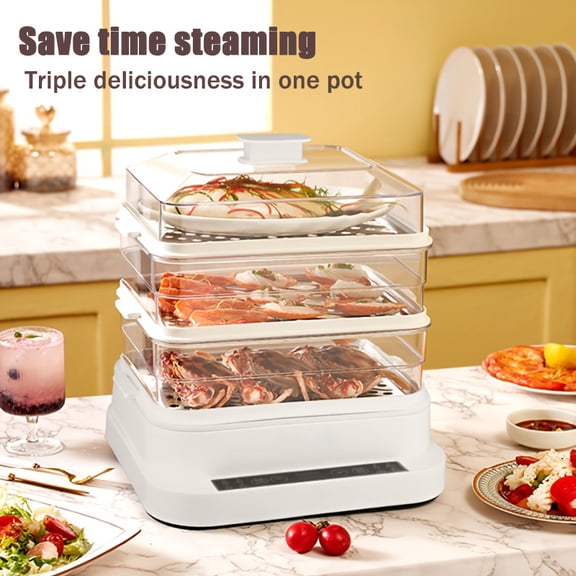 Versatile Electric Multi-Cooker with Adjustable Power Settings, Compact Design Suitable for Dormitory Rooms and Home Kitchens