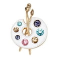 thumbnail image 1 of Versatile Enameled Drip Rhinestones Brooch Lightweight Design Suitable for Various Outfits Parties and Special Occasions, 1 of 9
