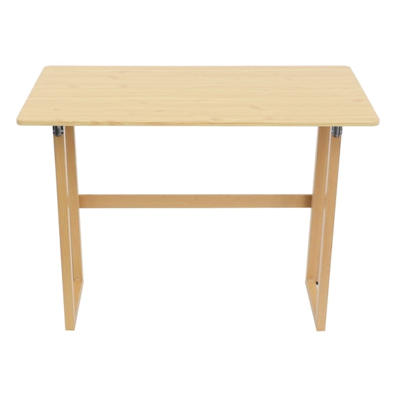 Versatile Foldable Table Density Board Material Wood Folding Desk Free Standing Foldable Computer Desk Foldable Office Desk for Study Room Bedroom Living Room Kitchen