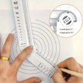 thumbnail image 1 of Versatile Folding Geometric Ruler  Portable Multi-Function Drawing Tool for Math, Geometry, Angle Measurement & Templates, 1 of 5