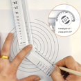thumbnail image 1 of Versatile Folding Geometric Ruler - Precision Tool for Math, Geometry, and Angle Measurements, 1 of 5