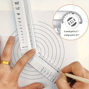 Versatile Folding Geometric Ruler - Precision Tool for Math, Geometry, and Angle Measurements