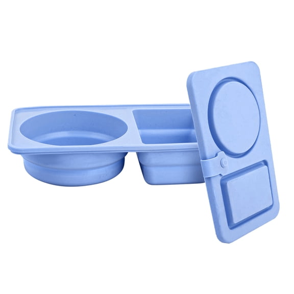 Silicone Food Storage Containers With Compartments Reusable Snack Containers For Kitchen Camping Travel Picnic Lunch Fruits Condiments Versatile Durable Leakproof