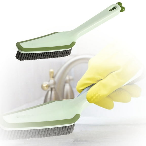 Versatile Four-in-One Carrot Shaped Cleaning Brush for Household Bathroom Floors Walls and Corners