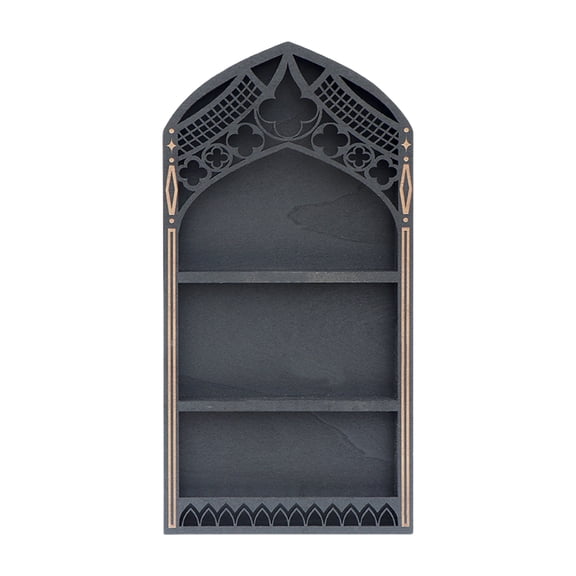 Versatile French Multi Layer Shelf For Crystal Mineral Agates Decorations Easy To Assemble Multi Tiers Wooden Shelf