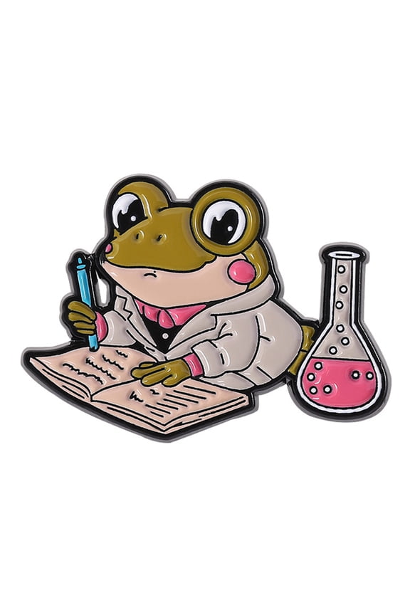 Unique Scientist Lapel Pin Featuring Lab Accessories for Enthusiasts