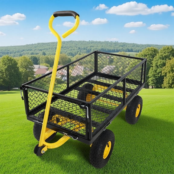 Versatile Garden Cart Wagon With Large Capacity Lightweight Design Suitable For Easy Crafts And Firewood Transport