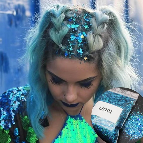 Multi-Use Glitter Face Eyes Body Hair Party Cell Phone Quicksand Mixed Onion Powder Decorative
