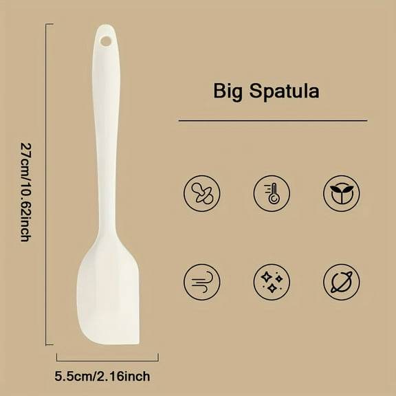 Versatile Heat-Resistant Silicone Spatula Set | Durable, Ergonomic Mixing Utensils - Non-Stick, Easy Clean for Baking & Cooking