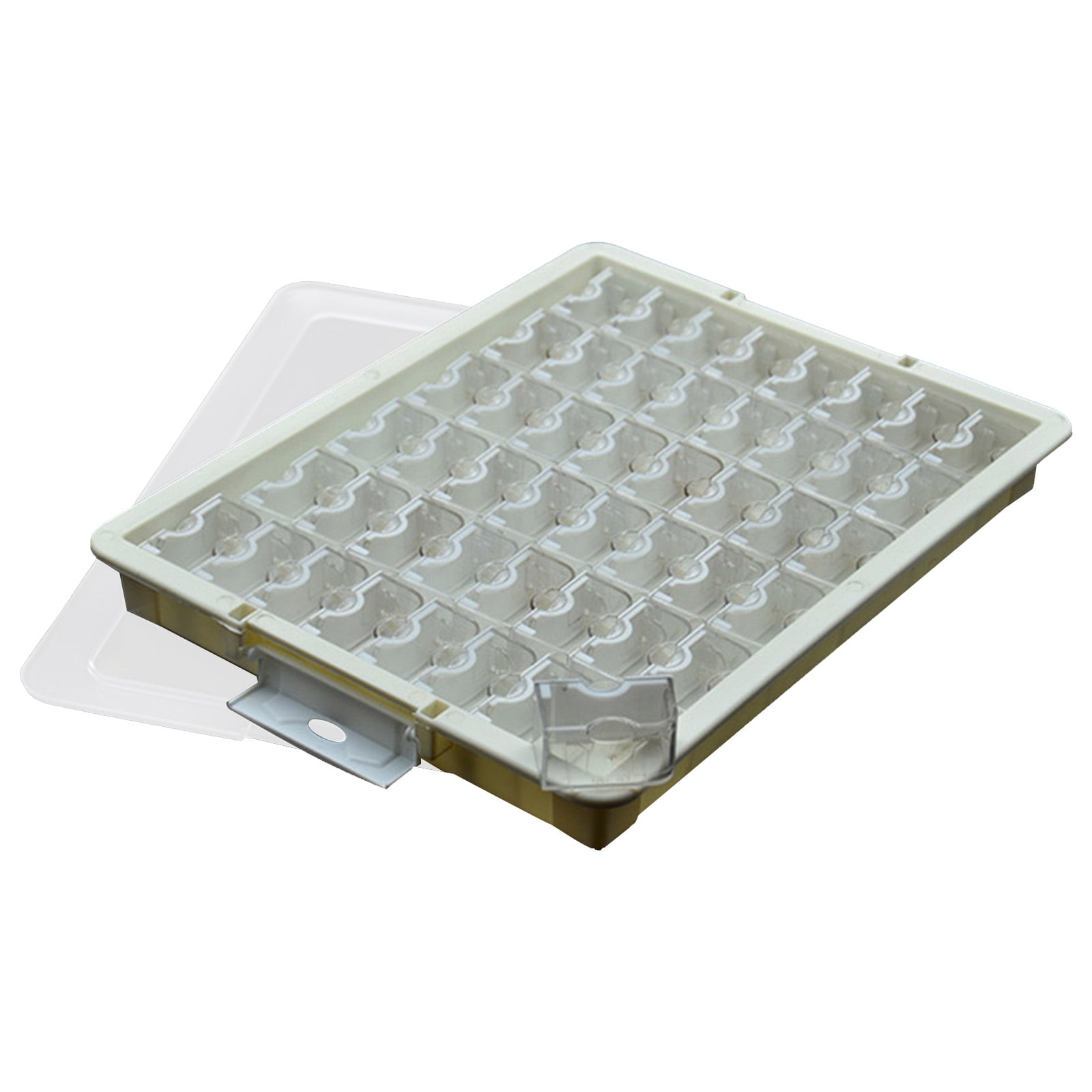 Versatile Jewelry Beads Organizers Small Accessories Storage Container with Compartments Transparents Lid Sorting Tray