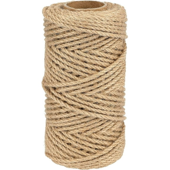 Natural Jute Fiber Twine For Gardening, Strong And Durable Hemp Rope 4Mm, Soft For Finishing Craft Products, Biodegradable Jute String For Diy Crafts, Versatile Use In Rustic