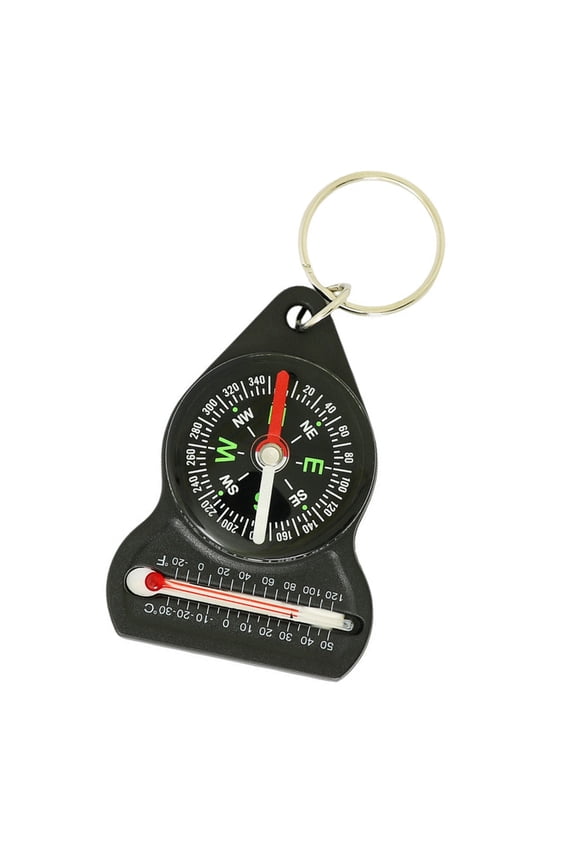 Versatile Keychain Compassing Thermometer Reliable Companions for Outdoor Adventures Companions for Outdoor Enthusiasts