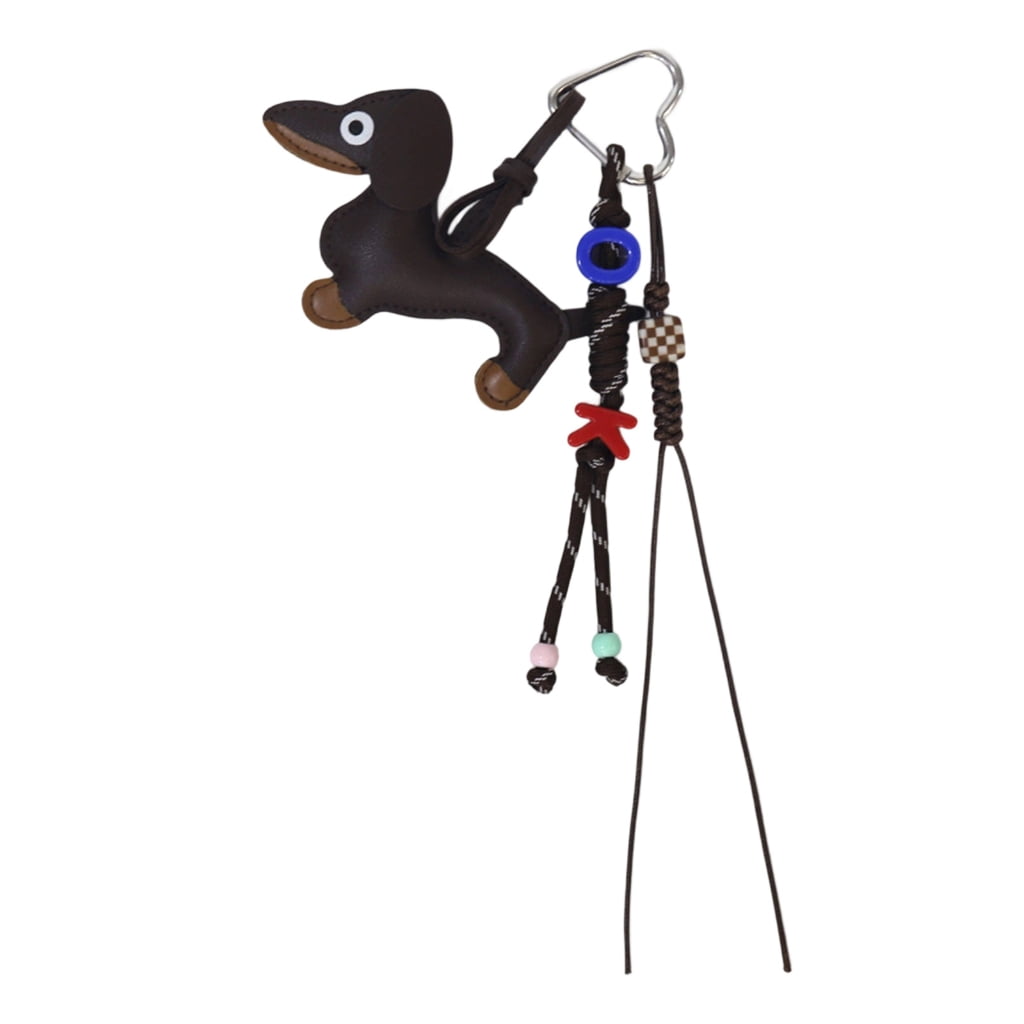 Versatile Keychain Versatile Keyring Decoration Sausage Dog Theme PU Creative Dog Design ...