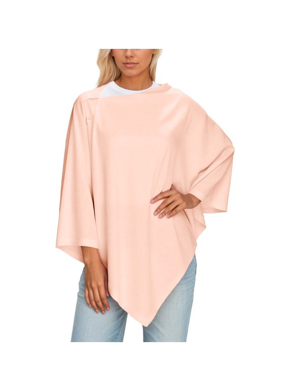 Versatile Knitted Button Front Wrap Scarf Shawl Cardigan Multiway Wearable Fashion Outerwear Layer for Women