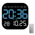 Versatile LED Electronic Clock with Day and Date Display, Temperature