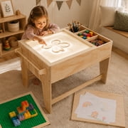 Versatile LED Sensory Light Table w/Storage for Kids - Preschool, Classroom & Playroom | Sensory Learning & Educational Play