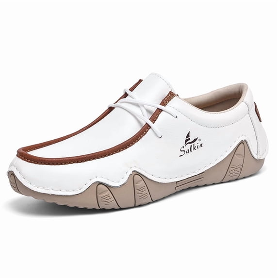 Versatile Lace-Up Daily Loafer Shoes