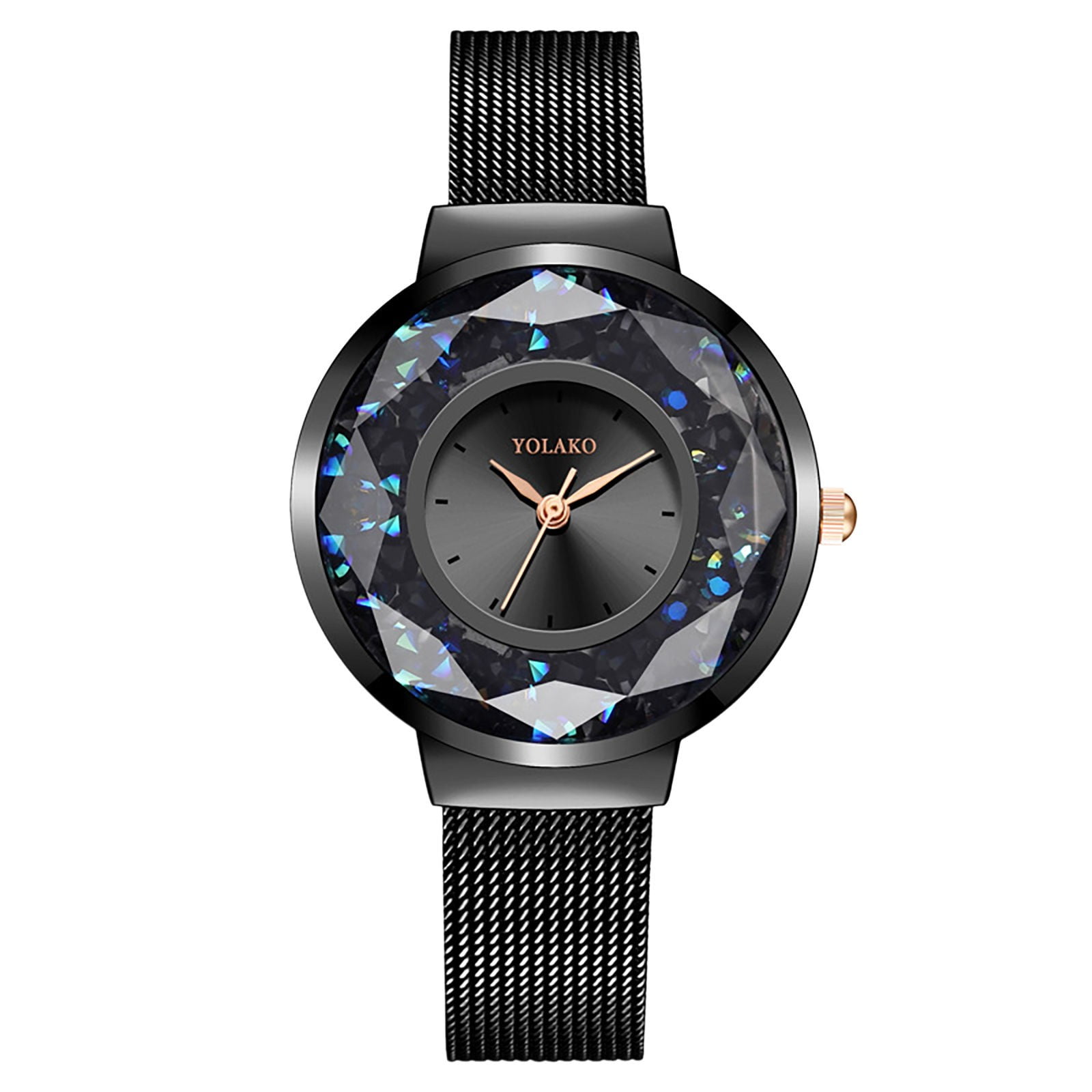 Versatile Ladies Watch Women s Watch Shining Thin Steel Band Diamond Ball Mesh Belt Milaneses Strap Quartz Watch Walmart