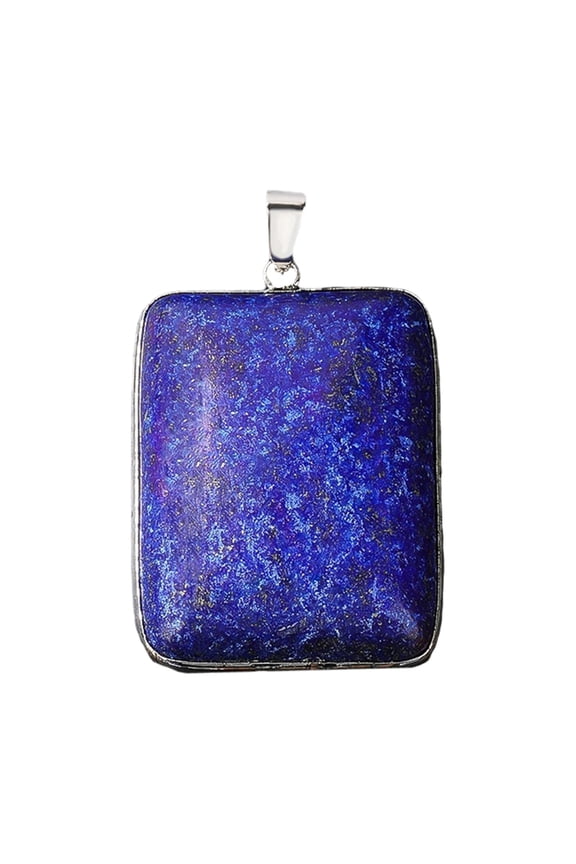Versatile Lapis Lazuli Gemstones Pendant Necklace Subtle Gold Flecks Jewelry