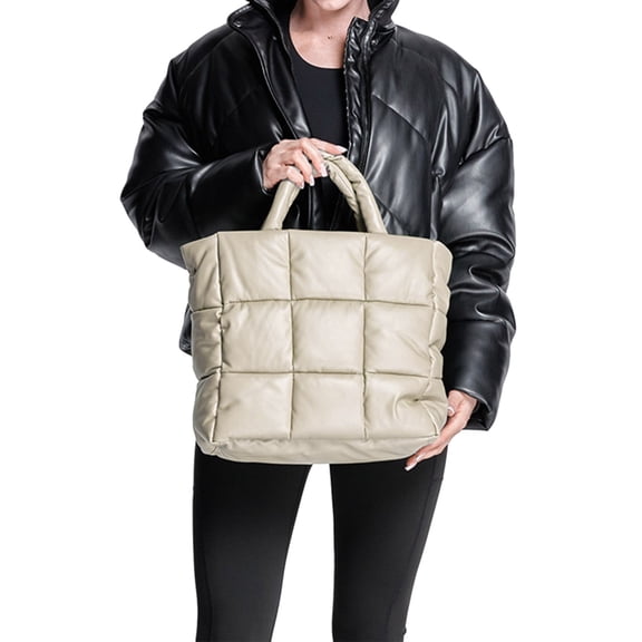 Versatile Large Shopper Bag Puffer Crossbody Shoulder Bags for Women and