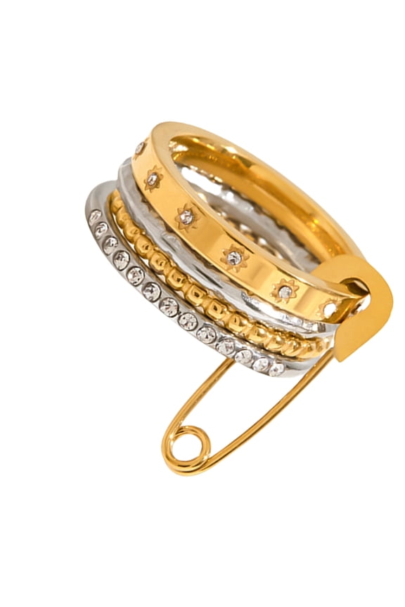 Versatile Layer Rings Set With 3 Unique Designs Portable Comfort Fit Accessory