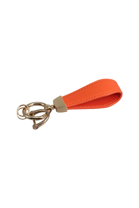 Versatile Leather Keychain with Reinforced Loop All Day Comfort Carry Light Key Holder for Formal Casual Occasions