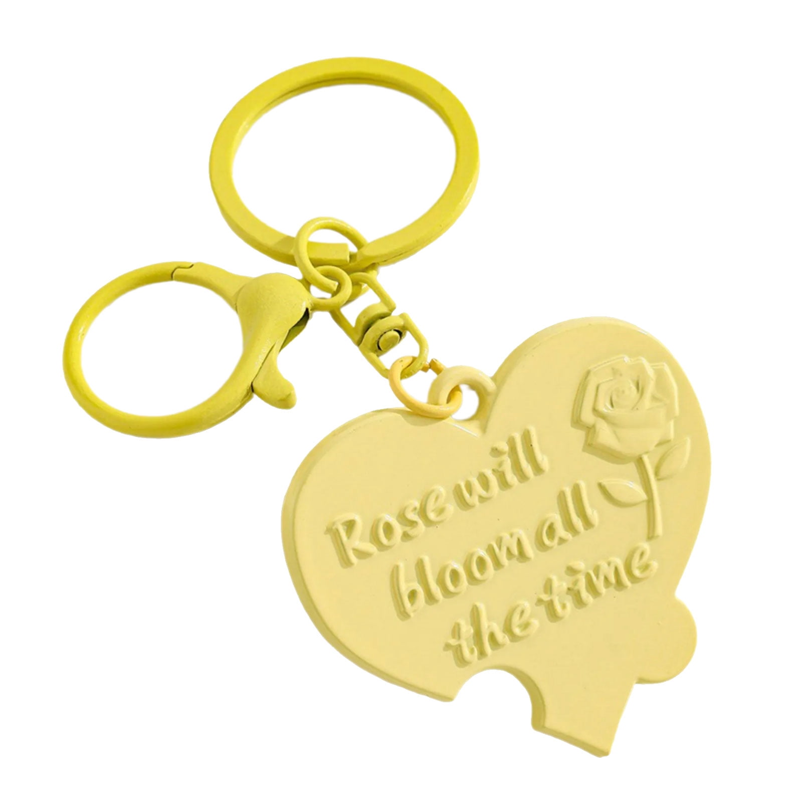 Versatile Letter Keychain Jewelry Piece Sturdy Alloy Construction Heart ...