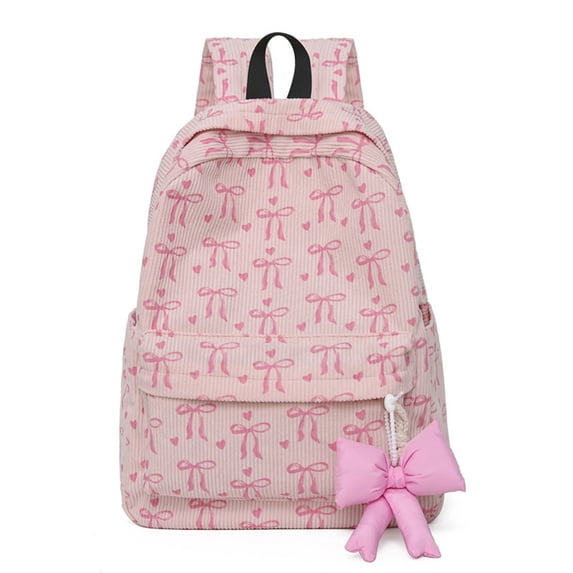 Versatile Lightweight Bowknot Patchwork Backpack for Students Casual Daily Carry