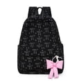 thumbnail image 1 of Versatile Lightweight Bowknot Patchwork Backpack for Students Casual Daily Carry, 1 of 8