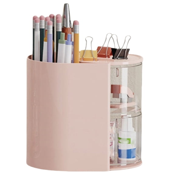 Versatile Makeup Tool Holder with Double or Triple Layer Fashionable Clear Storage Case for Daily and Travel Use