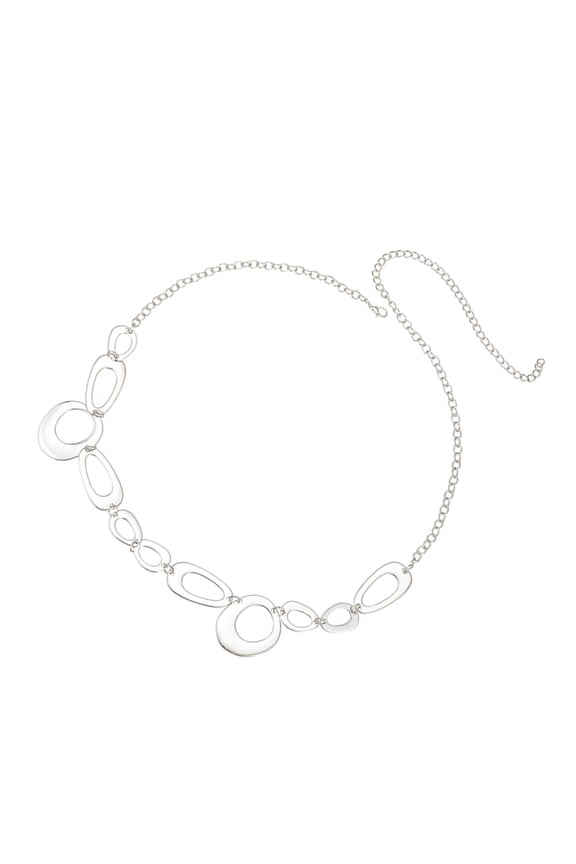 Versatile Metal Hoop Waist Chain Unique Designs Metal Loop Belt Chain Stylish Belt Charm For Fashion Enthusiasts