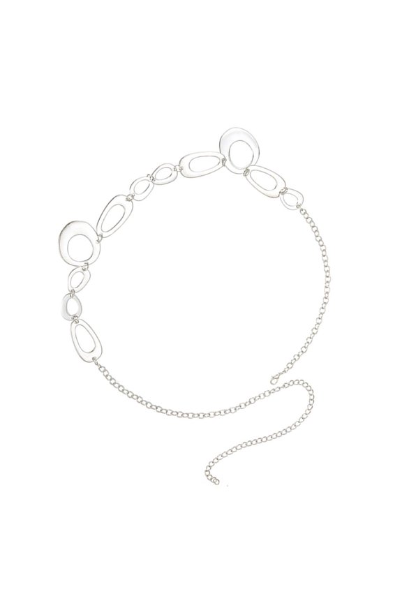 Versatile Metal Hoop Waist Chain Unique Designs Metal Loop Belt Chain Stylish Belt Charm For Fashion Enthusiasts