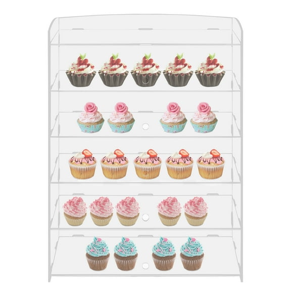 Versatile Modern Dessert Display - Acrylic Case with 5 Tiers (18.78.4624.4in)
